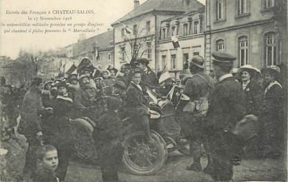 / CPA FRANCE 57 "Entrée des Français à Château Salins"