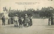Asie CPA INDOCHINE / Exposition internationale de Lyon 1914, Pousses pousses Place Bellecour