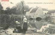 58 Nievre / CPA FRANCE 58 "Corvol l'Orgueilleux, pont sur la rivière"