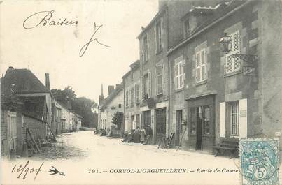 / CPA FRANCE 58 "Corvol l'Orgueilleux, route de Cosne"