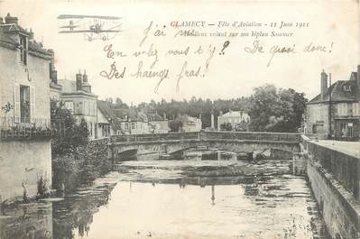 / CPA FRANCE 58 "Clamecy, fête d'aviation 1911"