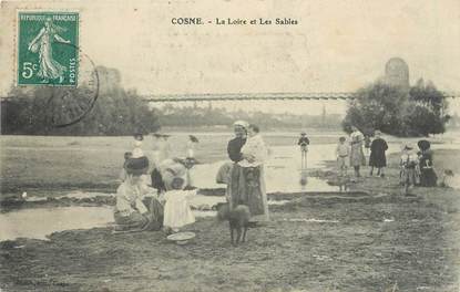 / CPA FRANCE 58 "Cosne, la Loire et les Sables"