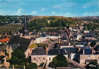 / CPSM FRANCE 72 "Marçon, vue générale aérienne"