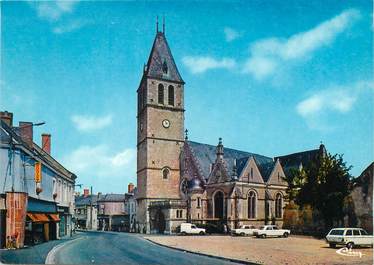 / CPSM FRANCE 72 "Noyen sur Sarthe, la place de l'église"