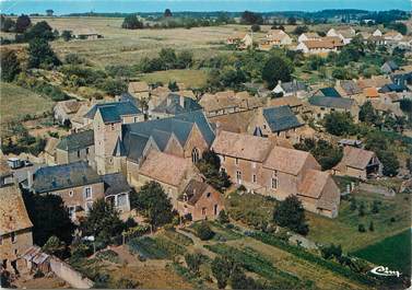 / CPSM FRANCE 72 "Souligne Flace, vue générale aérienne"