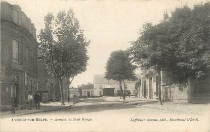 / CPA FRANCE 59 "Avesnes sur Helpe, av du Pont rouge"