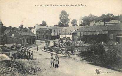 / CPA FRANCE 59 "Bellignies, marbrerie Cordier et le Coron"