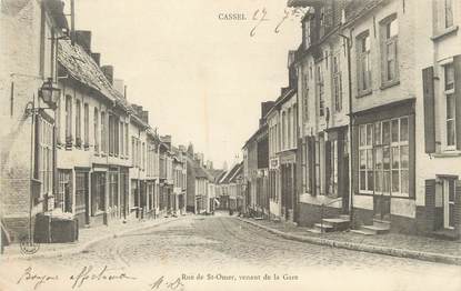 / CPA FRANCE 59 "Cassel, rue de Saint Omer, venant de la gare"