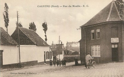 / CPA FRANCE 59 "Caestre, rue du moulin"