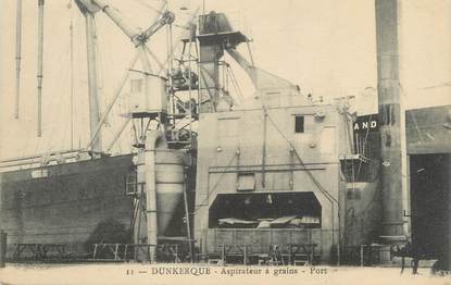 / CPA FRANCE 59 "Dunkerque, aspirateur à grains, port"