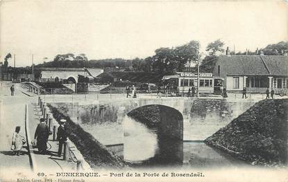 / CPA FRANCE 59 "Dunkerque, pont de la port Rosendaël"