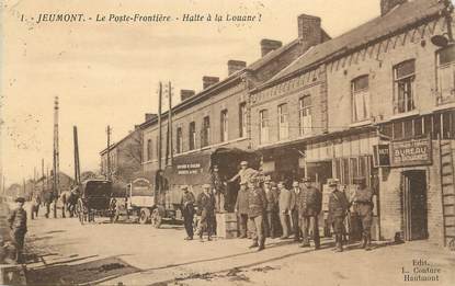 / CPA FRANCE 59 "Jeumont, le poste Frontière" / DOUANE