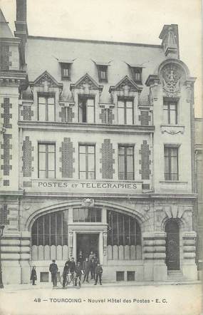 / CPA FRANCE 59 "Tourcoing, nouvel hôtel des postes"