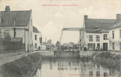 / CPA FRANCE 59 "Merville, le pont de Pierre"