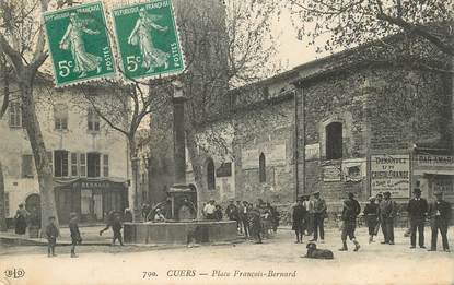 CPA FRANCE 83 "Cuers, Place François Bernard"