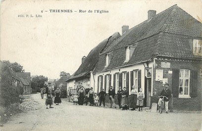 / CPA FRANCE 59 "Thiennes, rue de l''église"