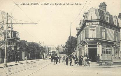 / CPA FRANCE 59 "Malo Les Bains, le café des sports"