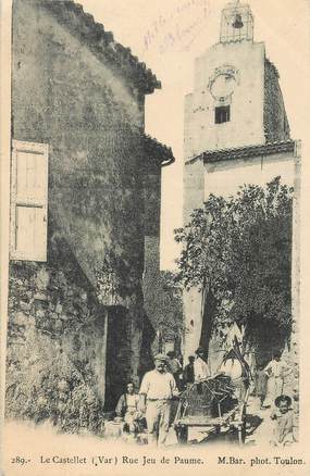 CPA FRANCE 83 "Le Castellet, rue du Jeu de Paume"