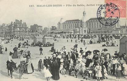 / CPA FRANCE 59 "Malo Les Bains, fête du sable"