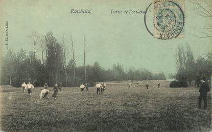 / CPA FRANCE 59 "Roubaix, partie de Foot Ball"