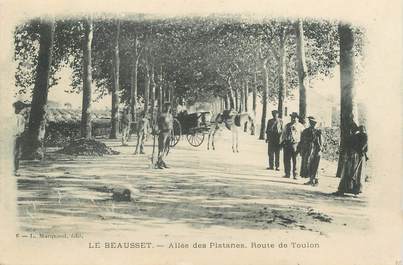 CPA FRANCE 83 "Le Beausset, allée des Platanes, route de Toulon"