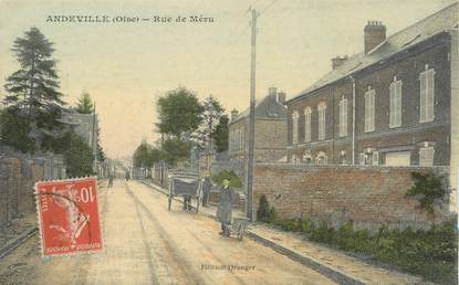 / CPA FRANCE 60 "Andeville, rue de Méru"