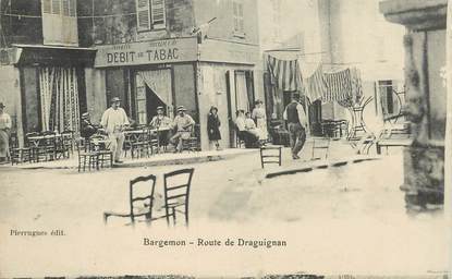 CPA FRANCE 83 "Bargemon, Route de Draguignan"