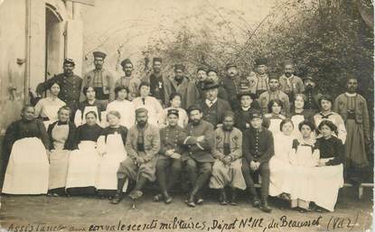 CARTE PHOTO FRANCE 83 "Le Beausset, assistance aux convalescents militaires"