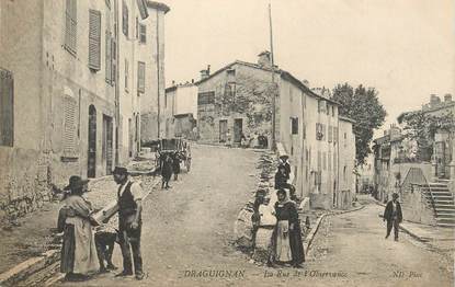 CPA FRANCE 83 "Draguignan,  rue de l'Observance"