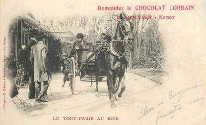 CPA FRANCE 75016 "Paris" / PUB CHOCOLAT LORRAIN