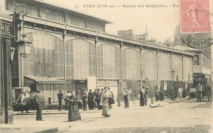 CPA FRANCE 75017 "Paris, marché des Batignolles"