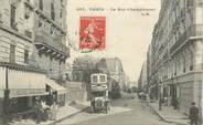 75 Pari CPA FRANCE 75017 "Paris, la rue Championnet" / BUS