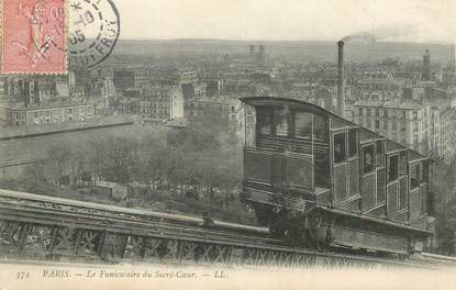 CPA FRANCE 75018 "Paris, le funiculaire du Sacré Coeur"