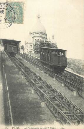  CPA FRANCE 75018 "Paris, le funiculaire du Sacré Coeur"