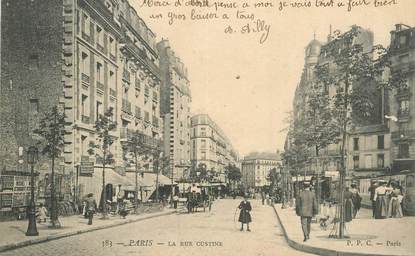  CPA FRANCE 75018 "Paris, la rue Custine"