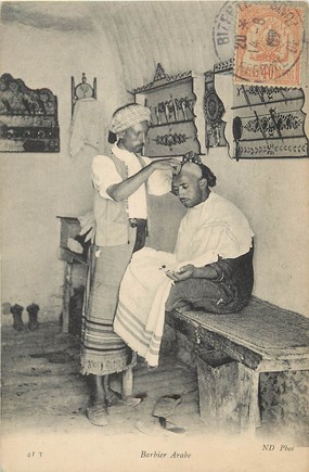 CPA TUNISIE / Barbier arabe