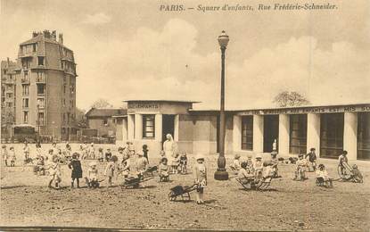  CPA FRANCE 75018 "Paris, square d'enfants, rue Frédéric Schneider"