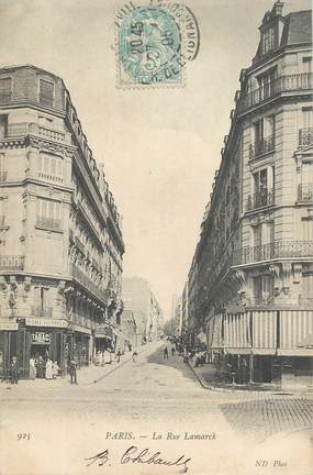  CPA FRANCE 75018 "Paris, la rue Lamarck"