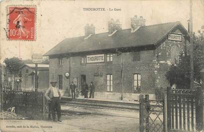 / CPA FRANCE 60 "Thourotte, la gare"