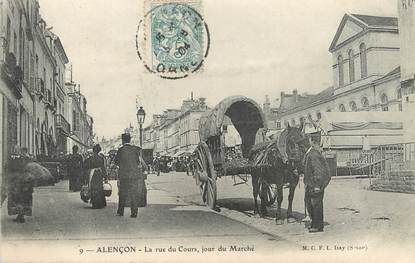 / CPA FRANCE 60 "Alençon, la rue du cours"