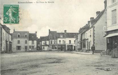 / CPA FRANCE 60 "Almenèches, la place du marché"