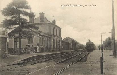 / CPA FRANCE 61 "Almenèches, la gare"