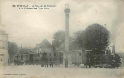 / CPA FRANCE 61 "Argentan, le passage du tramway"