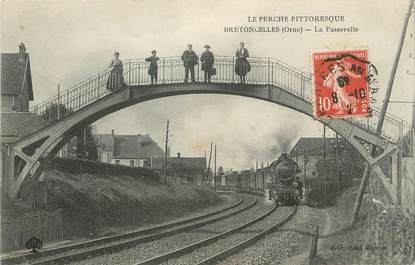 / CPA FRANCE 61 "Bretoncelles, la passerelle"