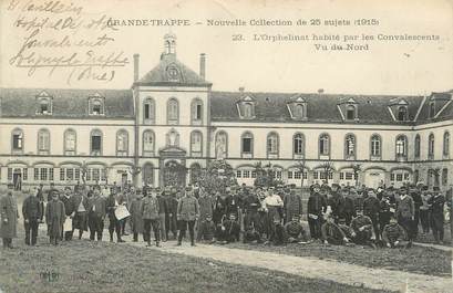 / CPA FRANCE 61 "La Grande Trappe, l'orphelinat habité par les convalescents" / MILITAIRES