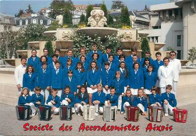 / CPSM FRANCE 73 "Aix les Bains"  /  ACCORDEON