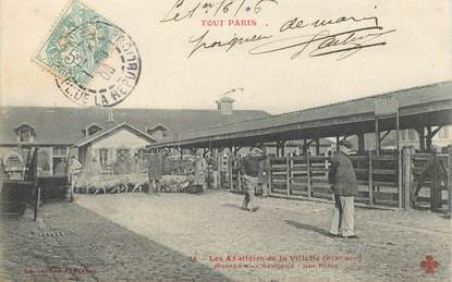   CPA FRANCE 75019  "Paris, Les Abattoirs de la Villette, Marché aux bestiaux" / TOUT PARIS