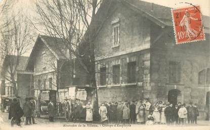   CPA FRANCE 75019  "Paris, Les Abattoirs de la Villette, groupe d'employés"