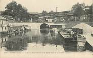 75 Pari   CPA FRANCE 75019  "Paris, le canal Saint Martin"