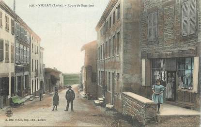 CPA FRANCE 42 "Violay, route de Bussières"